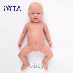 Ivita 18'' Full Body Silicone Reborn Doll 3800g Waterproof Baby Girl Cadeau De Noël