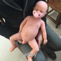Ivita 18 ' ' Lifelike Pleine Silicone Bébé Reborn Boy Poupée Accompagnez Cadeau D'anniversaire
