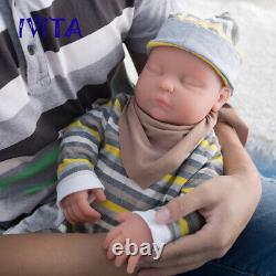 Ivita 18 '' Pour Bébé Dormir Reborn Silicone Baby Doll Yeux Fermés Baby Girl
