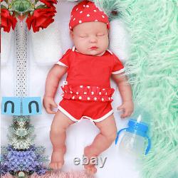 Ivita 18 Silicone Reborn Baby Eyes Closed Doll Toy Special Ventes Cadeaux De Vacances