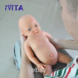 Ivita 20'' Fullbody Silicone Reborn Baby Girl Silicone Doll Kids Birtheday Gift