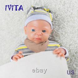 Ivita 22'' Full Body Platinum Silicone Reborn Baby Boy 5kg Poupée En Silicone Ressemblant À Une Vie