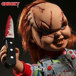 Jeu D'enfant Chucky Parler Scarred Mega Balance Poupée Avec Son 15 Mezco