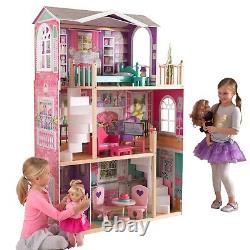 Jumbo Meubles Dollhouse American Girl Toy Tall Doll Play House Grand Mansion