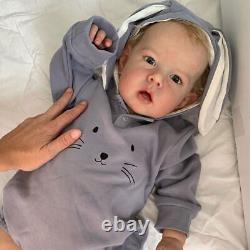 Lifelike Reborn Baby Doll 19 Soft Realistic Toddler Girl Kids Jouet Cadeau D'anniversaire