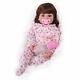Lifelike Reborn Baby Doll Toddler Nouveau-né Vinyl Silicone Girl Doll Cadeau D'anniversaire