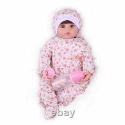Lifelike Reborn Baby Doll Toddler Nouveau-né Vinyl Silicone Girl Doll Cadeau D'anniversaire