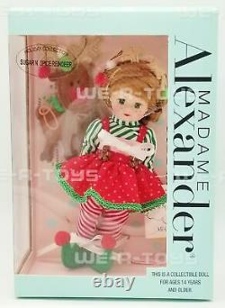 Madame Alexander Sugar N' Spice Reindeer Doll No. 51860 Collection De Vacances Nouveau