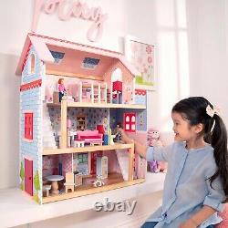 Maison de poupées avec 16 accessoires inclus - Majestueuse demeure pour poupées NEW