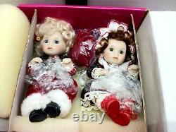 Marie Osmond Doll's As Santa & Mrs. Claus Rare Retire Difficile À Trouver! Nib