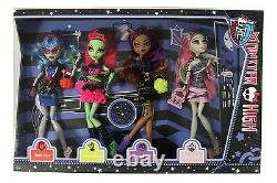 Mattel Monster High Nachtschwärmer 4 Puppen Bbr96 Ovp Weihnachtsgeschenk