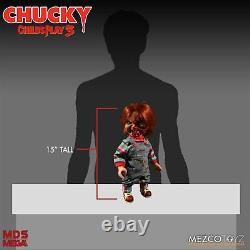 Mezco Toyz Mega Childs Play 3 Talking Pizza Face Chucky Doll 15 Figure Wc78020