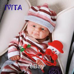 Mignon 14 Réincarné Silicone Full Body Baby Doll Bébés Imperméables + Vêtements Cadeau De Noël