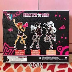Monster High Fearleading Werecat Twins ensemble de 3 poupées NRFB