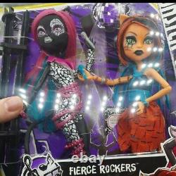 Monster High Fierce Rockers Dolls New Catty Noir, Toralei Stripe 2015