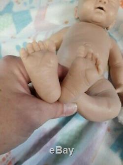 Nouveau 14 Prématuré Full Body Silicone Baby Girl Doll Tabitha