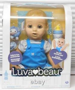 Nouveau Luvabella Luva Bella Interactive Baby Doll Boy Luvabeau Beau Toysrus Bleu