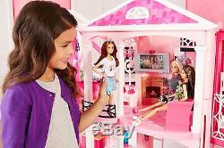 Nouveau Mattel Barbie Story 3 Rose Meublé Poupée Maison De Ville Dreamhouse Maison De Ville
