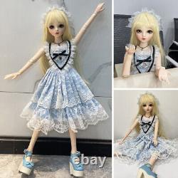 Nouvelle poupée BJD 1/3 de 60cm pour fille avec vêtements de mode - Jouet DIY - Cadeau d'anniversaire pour enfants