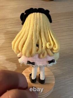 Poupée Amigurumi Fait Main 3.5 Fille avec Citrouille Vêtements et Chaussures Amovibles