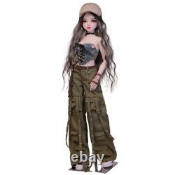 Poupée BJD de mode pour fille 1/3 de 22 pouces avec tenues amovibles - Ensemble complet