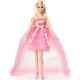 Poupée Barbie, Vœux D'anniversaire, Cadeau Idéal, Blonde En Robe Rose