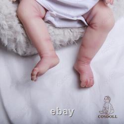 Poupée bébé fille en silicone intégral de 18,5 pouces COSDOLL pouvant boire de l'eau/faire pipi Poupées renaissantes