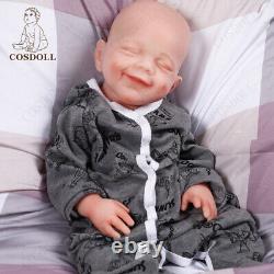Poupée bébé jumeaux nouveau-nés en silicone de platine de 18,5 pouces COSDOLL 6,8 lb