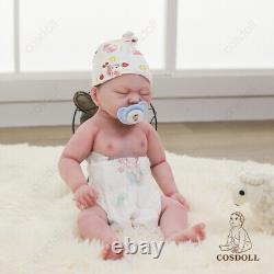 Poupée bébé nouveau-né réaliste en silicone intégral de 17,5 pouces Reborn COSDOLL