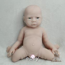 Poupée bébé réaliste en silicone intégral de 18,5 pouces COSDOLL, poids de 6,6 lb, poupées garçon reborn.