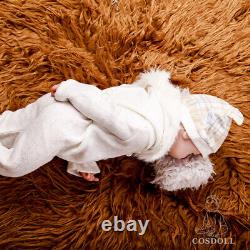 Poupée bébé réaliste en silicone platine complet de 22 pouces et 7,6 livres, poupées bébé renaissantes