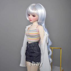 Poupée belle BJD de 56 cm avec tête ouvrable, yeux changeables et accessoires complets