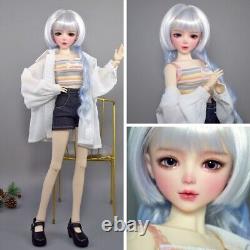 Poupée belle BJD de 56 cm avec tête ouvrable, yeux changeables et accessoires complets