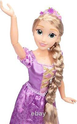Poupée de la princesse Raiponce pour jouer, 32 pouces de hauteur et articulée, ma poupée de taille réelle.