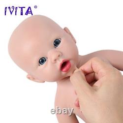 Poupée en silicone à corps entier IVITA de 19 pouces et de 3700g, fille bébé renaissant, jouet nouveau-né à 100%