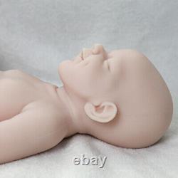 Poupée en silicone intégral de 18,5 pouces, poupée bébé reborn fille, poupée DIY non peinte