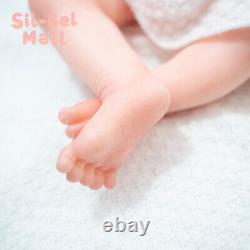 Poupée en silicone platinum de 18,5 pouces, 3,16 kg - Poupée bébé reborn en silicone souple, corps de garçon.