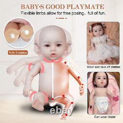 Poupée fille en silicone Platinum Anzi 18 Poupée bébé en silicone Cadeau de poupée reborn