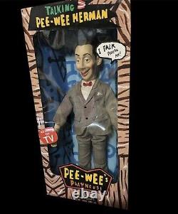 Poupée parlante Pee-Wee Herman de la marque PeeWee Doll 2000, toute neuve dans sa boîte, Playhouse RARE.