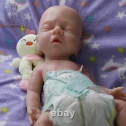 Poupées Reborn en silicone complet COSDOLL 14.9? Bébé endormi garçon nouveau-né? Peut prendre une sucette