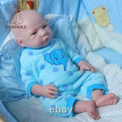 Poupées bébé Reborn COSDOLL 18.5 pouvant boire de l'eau et faire pipi en silicone Platinum Garçon