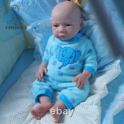 Poupées bébé Reborn COSDOLL 18.5 pouvant boire de l'eau et faire pipi en silicone Platinum Garçon