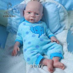 Poupées bébé Reborn COSDOLL 18.5 pouvant boire de l'eau et faire pipi en silicone Platinum Garçon