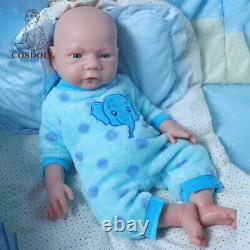 Poupées bébé Reborn COSDOLL 18.5 pouvant boire de l'eau et faire pipi en silicone Platinum Garçon