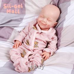 Poupées bébé en silicone platine de 18,5 pouces avec système d'hydratation - Nouvelle-née fille