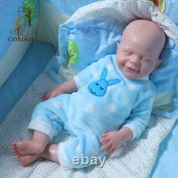 Poupées bébé garçon renaissantes en silicone complet de 47 cm, qui boivent et font pipi, pour des cadeaux de Noël