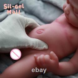 Poupées bébé reborn en silicone faites à la main de 18,5 pouces - Garçons réalistes