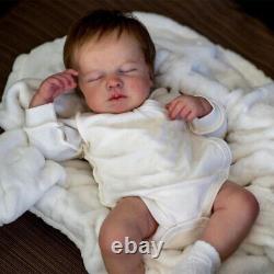 Poupées bébé reborn endormies en silicone réaliste - Nouveau-né réaliste en silicone de 20 pouces.