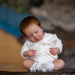 Poupées bébé reborn endormies en silicone réaliste - Nouveau-né réaliste en silicone de 20 pouces.