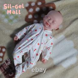 Poupées bébé reborn réalistes à yeux fermés en silicone mignon nouveau-né fille faite à la main
